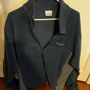 Columbia Men’s Navy and Gray Fleece Jacket